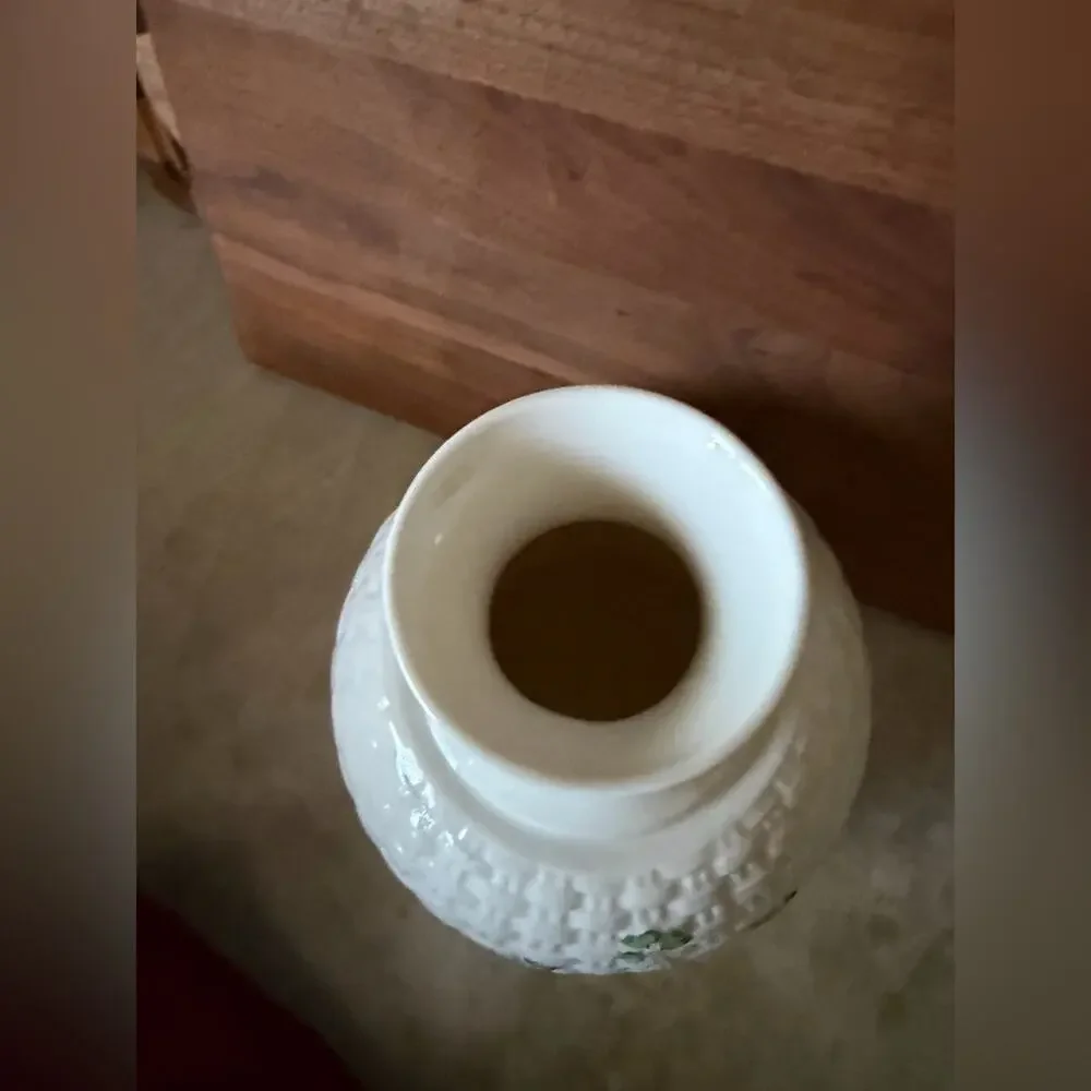 Belleek  Irish porcelain shamrock vase